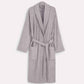 Ribbed Cotton Bathrobe - Dark Grey