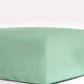 Classic Percale Fitted Sheet- Jade Green