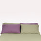 Reversible Percale Duvet Cover- Sage Green & Lilac