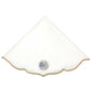 Linen Service Napkin Set of 6 pieces - White & Blue