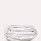 Classic Percale Duvet Cover- White with Peach Piped Edge