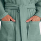 Muslin Cotton Bathrobe - Jade Green