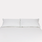 Classic Percale Pillowcase 2pcs- White with Jade Green Pipe Edge