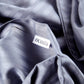 Sateen Stripe Flat Sheet - Dark Grey
