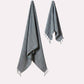 Cotton Peshtemal Towel Set of 2 pieces - Dark Grey