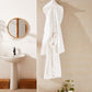 Spa Cotton Bathrobe - White - Ocoza