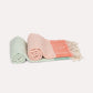 Cotton Peshtemal Towel-Green & White