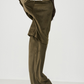 Long Sleeve Velvet Pyjama Set - Khaki