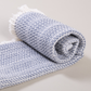 Sea Sand Cotton Hand Towel - Navy Blue