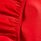 Classic Percale Fitted Sheet - Red