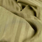 Sateen Stripe Duvet Cover - Oil Green
