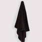 Ribbed Soft Cotton Towel Set - Black (3 Towels)