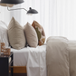 Washed Linen Duvet Cover Set - Dusty Pink